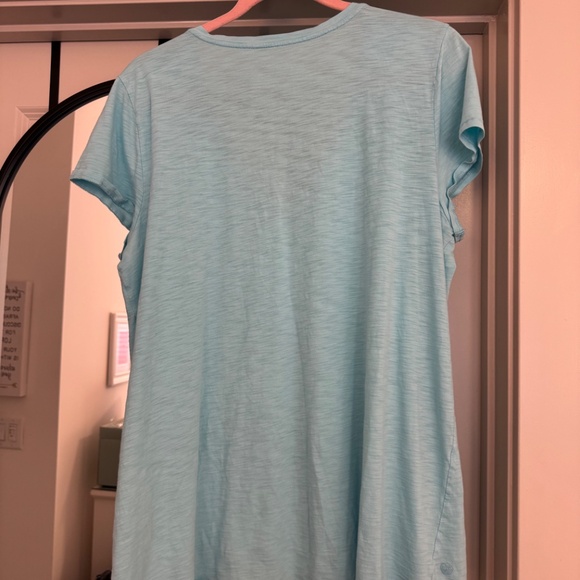 Lilly Pulitzer - Etta V-neck T-shirt - Aqua - XL - Picture 3 of 3